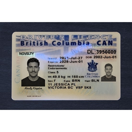 BRITISH COLUMBIA FAKE IDS